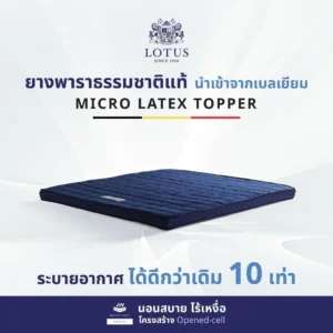 LOTUS ที่นอนยางพารา 6 ฟุต Latex Made In Belgium