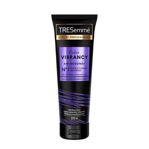 Tresemme Shampoo Color Vibrancy Aminobond+ Purple Toning แชมพูม่วง 220 มล.