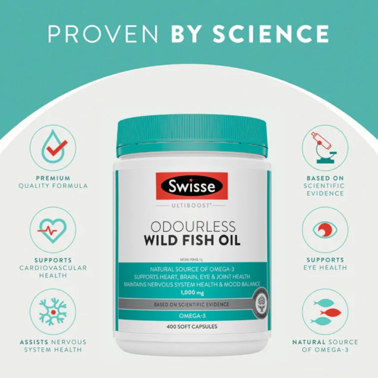 Swisse Odourless Wild Fish Oil น้ำมันปลา 1000 มก.
