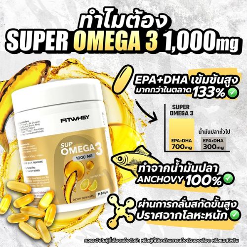 FITWHEY SUPPLEMENTS SUPER OMEGA 3