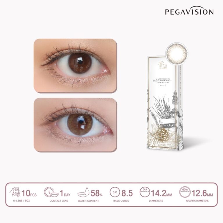 PEGAVISION คอนแทคเลนส์สี รายวัน รุ่น KAORI สี Laurel Brown