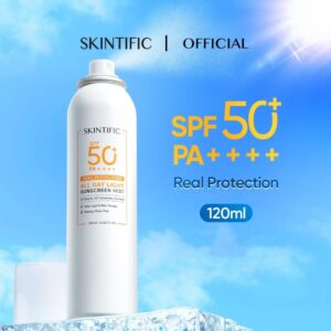 SKINTIFIC ออลเดย์ไลท์ สเปรย์กันแดด กันแดด SPF50+ PA++++