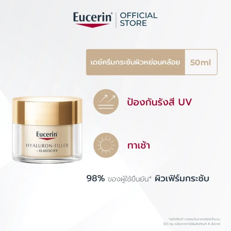 Eucerin HYALURON-FILLER + ELASTICITY THIAMIDOL DAY CREAM ไฮยาลูรอน