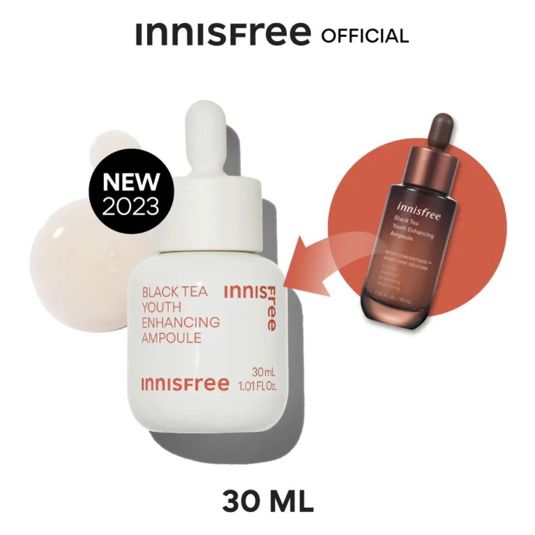 Innisfree Black Tea Ampoule แอมพูล ลดเรือนริ้วรอย ฟื้นฟูผิว