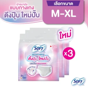 Sofy โซฟี ผ้าอนามัยแบบกางเกง รุ่นดึงปุ๊บ ใหม่ปั๊บ 2 ชิ้น