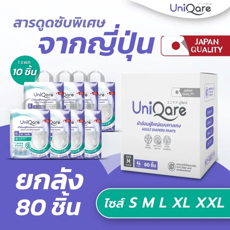Uniqare ผ้าอ้อมผู้ใหญ่ แบบกางเกง