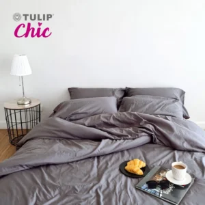 TULIP CHIC สีพื้น CHIC01 ชุดผ้าปูทีนอน สัมผัสนุ่มสบายสไตล์มินิมอล