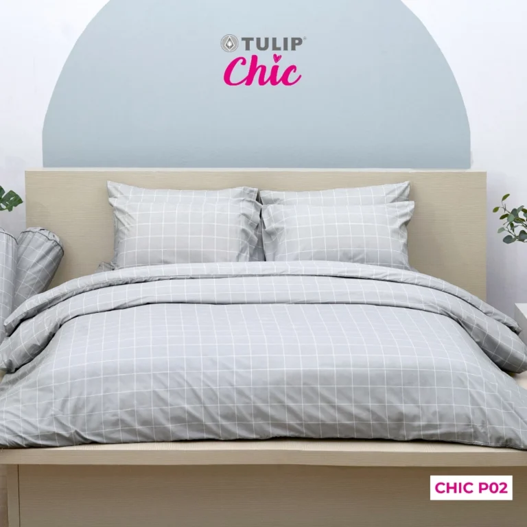 TULIP CHIC P02 พิมพ์ลาย ชุดผ้าปูทีนอน สัมผัสนุ่มสบายสไตล์มินิมอล