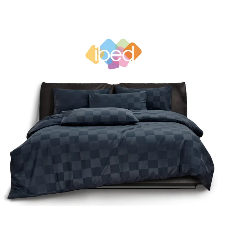 ibed ชุดผ้าปูทีนอน ทอลายครบเซ็ท Softex Satin (ทอลายตาราง)