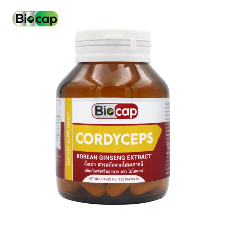 Cordyceps Korean Ginseng Extract Biocap ถั่งเช่า สารสกัดจากโสมเกาหลี