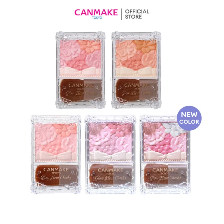 CANMAKE Glow Fleur Cheeks บลัชออนดอกไม้ เนื้อฝุ่นโปร่งแสง