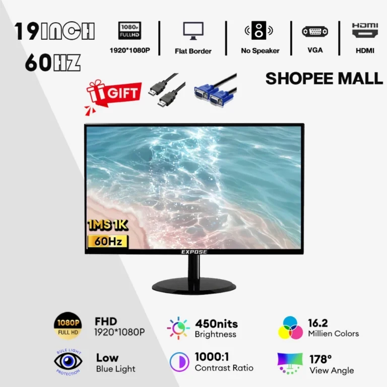 Expose จอคอมพิวเตอร์ 144hz 27 นิ้ว จอคอมพิวเตอร์ 165hz โค้ง IPS 1MS 4K