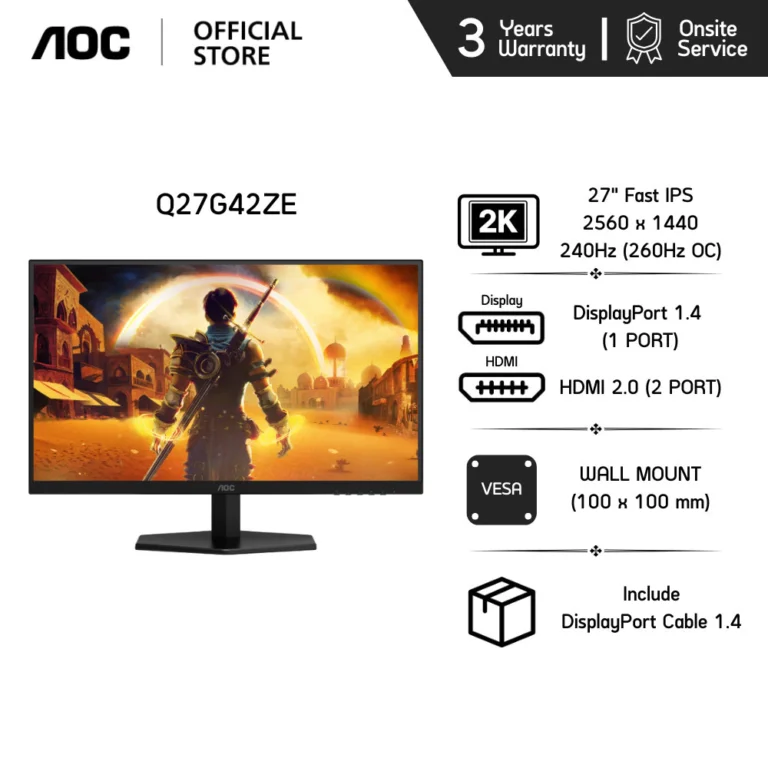 AOC Q27G42ZE/67 GAMING MONITOR จอคอมพิวเตอร์